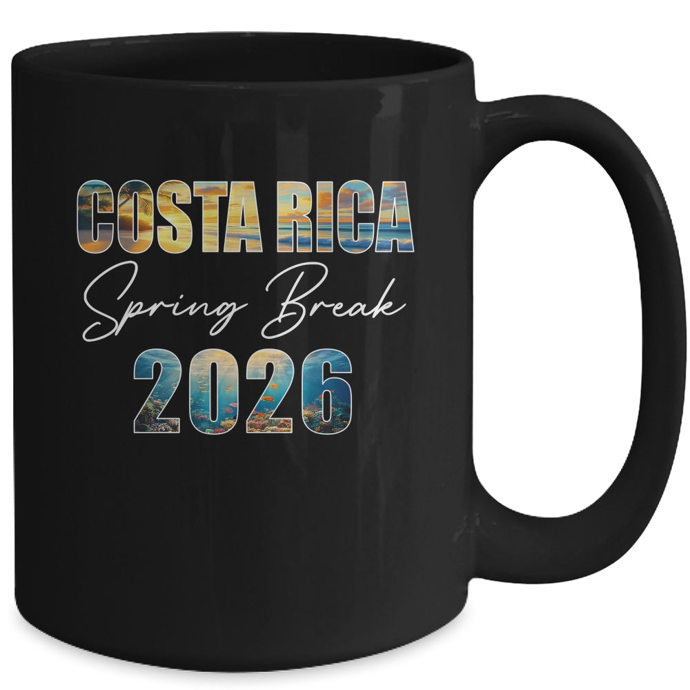 Costa Rica Spring Break 2026 Summer Vacation Beach Mug | siriusteestore
