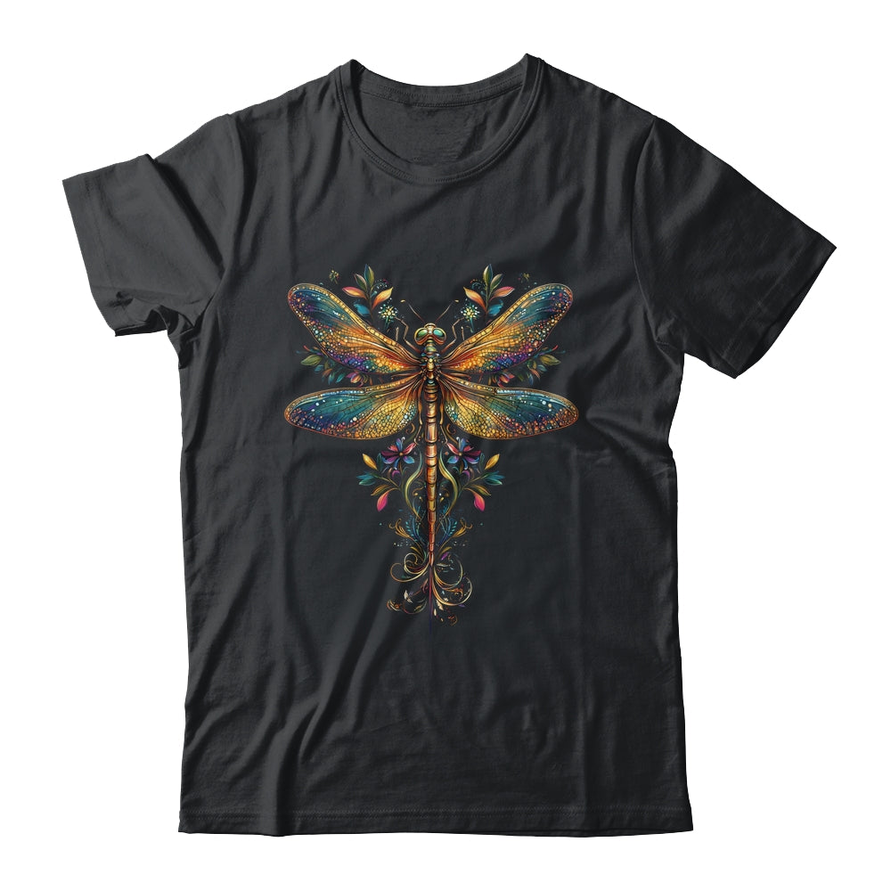 Cottagecore Floral Aesthetic Graphic Dragonfly Women Girls Shirt & Tank Top | siriusteestore