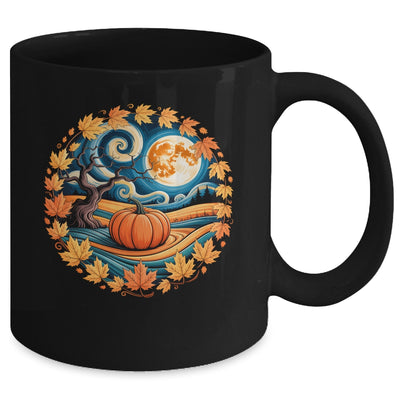 Cottagecore Pumpkins Leaves Trees Fall Women Aesthetic Mug | siriusteestore