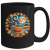 Cottagecore Pumpkins Leaves Trees Fall Women Aesthetic Mug | siriusteestore