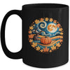 Cottagecore Pumpkins Leaves Trees Fall Women Aesthetic Mug | siriusteestore