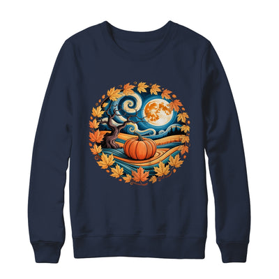 Cottagecore Pumpkins Leaves Trees Fall Women Aesthetic Shirt & Sweatshirt | siriusteestore
