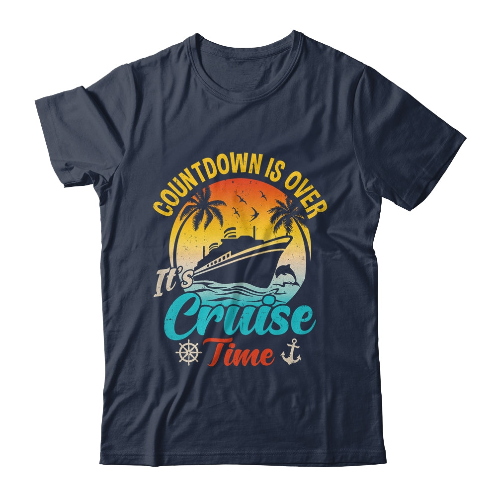 Countdown Is Over It's Cruise Time Vintage Family Vacation Shirt & Tank Top | siriusteestore
