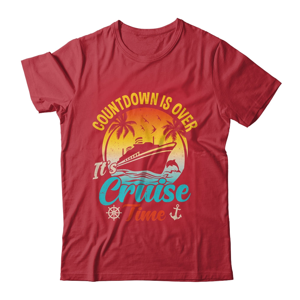 Countdown Is Over It's Cruise Time Vintage Family Vacation Shirt & Tank Top | siriusteestore
