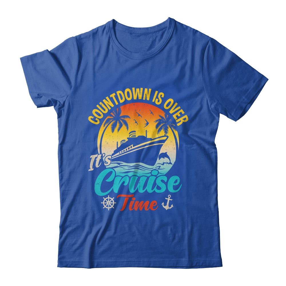 Countdown Is Over It's Cruise Time Vintage Family Vacation Shirt & Tank Top | siriusteestore