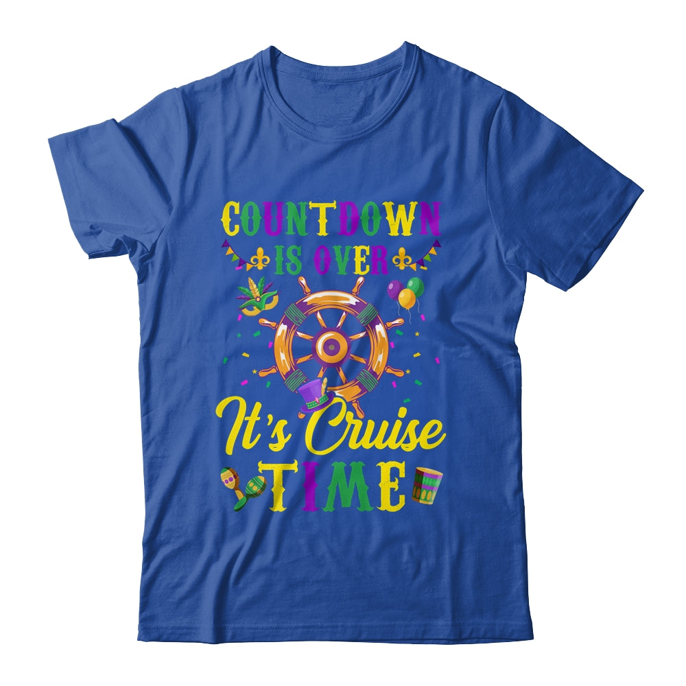 Countdown Is Over Its Cruise Time Funny Cruise Mardi Gras Shirt & Tank Top | siriusteestore
