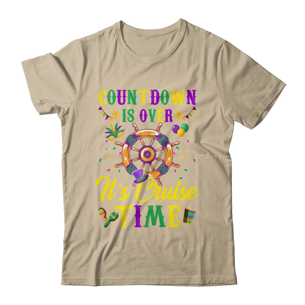 Countdown Is Over Its Cruise Time Funny Cruise Mardi Gras Shirt & Tank Top | siriusteestore