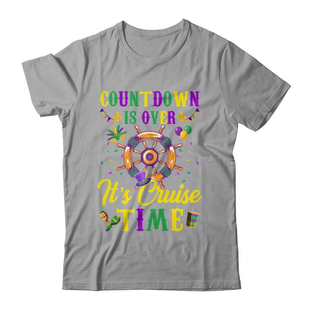 Countdown Is Over Its Cruise Time Funny Cruise Mardi Gras Shirt & Tank Top | siriusteestore