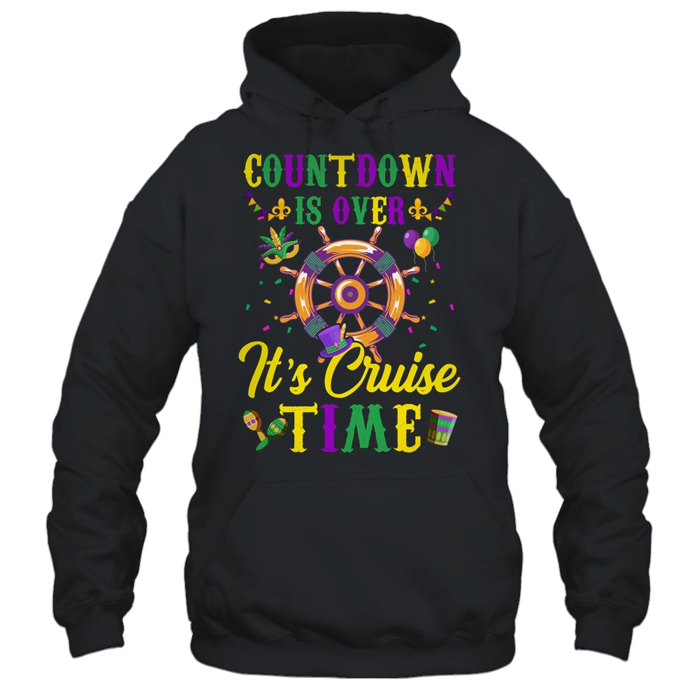 Countdown Is Over Its Cruise Time Funny Cruise Mardi Gras Shirt & Tank Top | siriusteestore