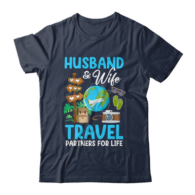 Couple Matching Husband And Wife Travel Partners For Life Shirt & Tank Top | siriusteestore