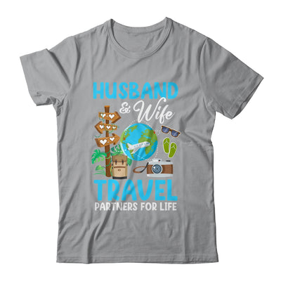 Couple Matching Husband And Wife Travel Partners For Life Shirt & Tank Top | siriusteestore