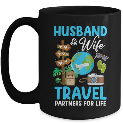 Couple Matching Husband And Wife Travel Partners For Life Mug | siriusteestore