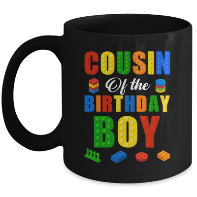 Cousin Birthday Boy Master Builder Building Bricks Blocks Mug | siriusteestore