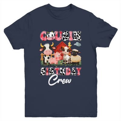 Cousin Birthday Crew Farm Cow Birthday Boy Girl Family Youth Shirt | siriusteestore
