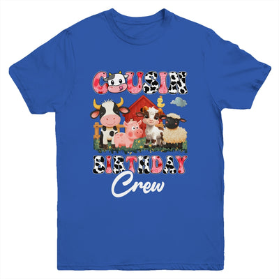 Cousin Birthday Crew Farm Cow Birthday Boy Girl Family Youth Shirt | siriusteestore