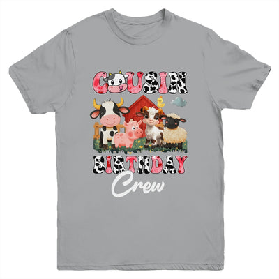 Cousin Birthday Crew Farm Cow Birthday Boy Girl Family Youth Shirt | siriusteestore