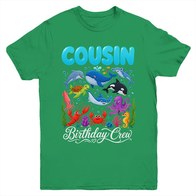 Cousin Birthday Crew Ocean Animals Birthday Under Sea Youth Shirt | siriusteestore