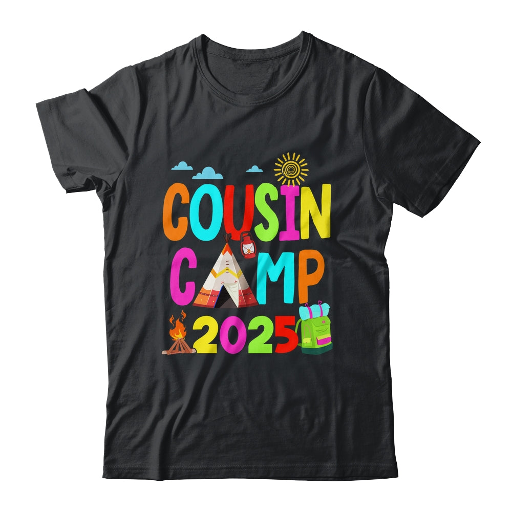 Cousin Camp 2025 Family Camping Summer Vacation Cousin Crew Shirt & Tank Top | siriusteestore