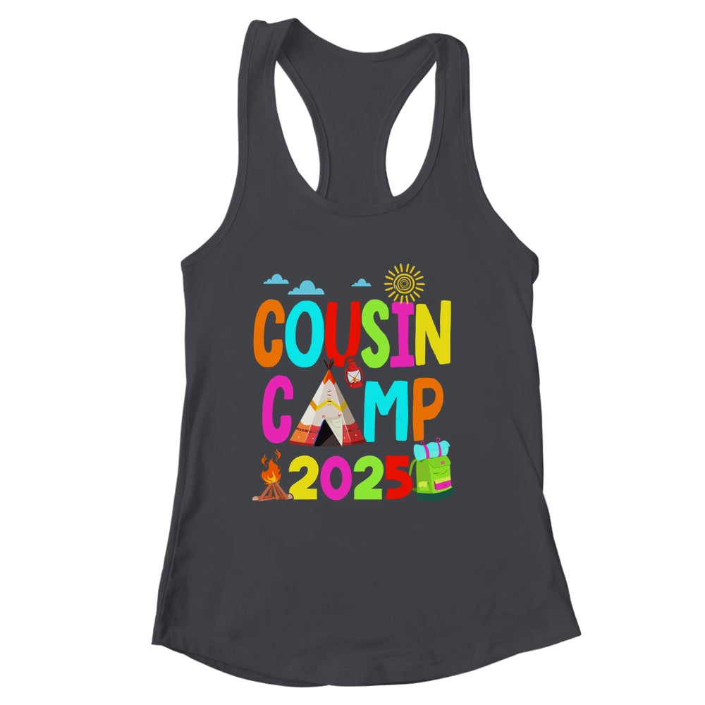 Cousin Camp 2025 Family Camping Summer Vacation Cousin Crew Shirt & Tank Top | siriusteestore