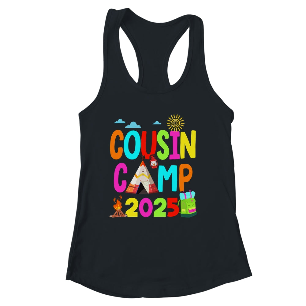 Cousin Camp 2025 Family Camping Summer Vacation Cousin Crew Shirt & Tank Top | siriusteestore