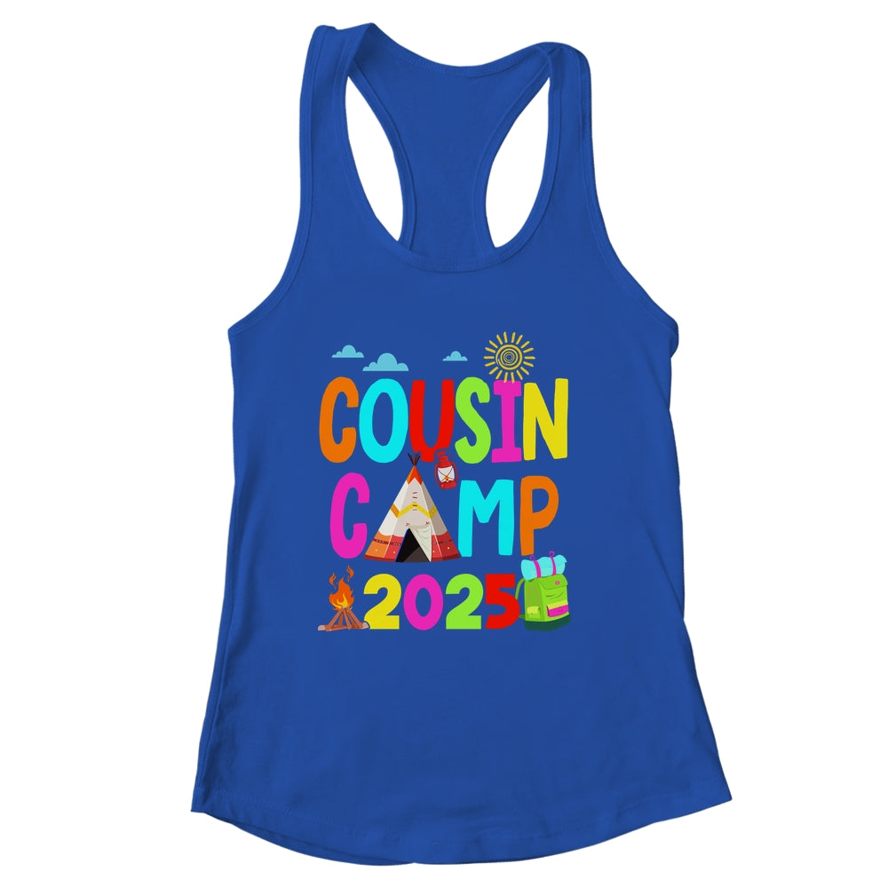 Cousin Camp 2025 Family Camping Summer Vacation Cousin Crew Shirt & Tank Top | siriusteestore