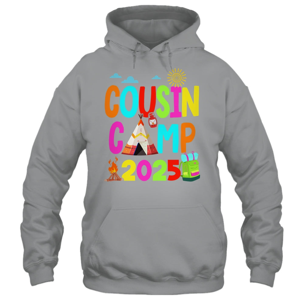 Cousin Camp 2025 Family Camping Summer Vacation Cousin Crew Shirt & Tank Top | siriusteestore