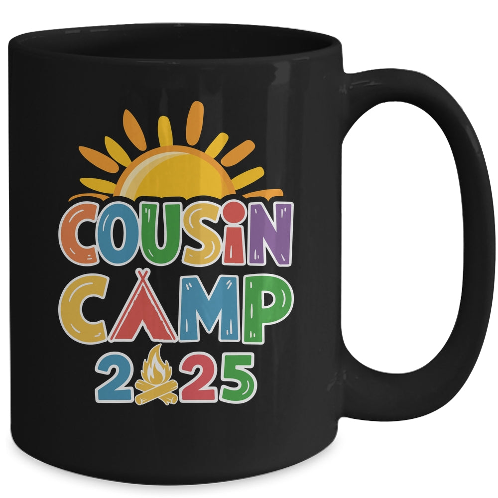 Cousin Camp 2025 Family Vacation Summer Camping Crew Mug | siriusteestore
