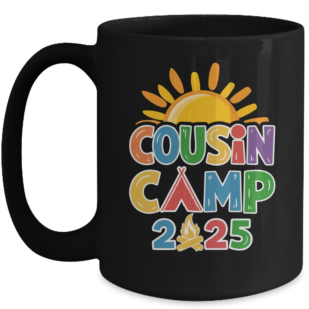 Cousin Camp 2025 Family Vacation Summer Camping Crew Mug | siriusteestore