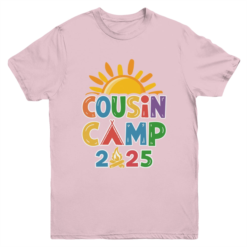 Cousin Camp 2025 Family Vacation Summer Camping Crew Youth Shirt | siriusteestore