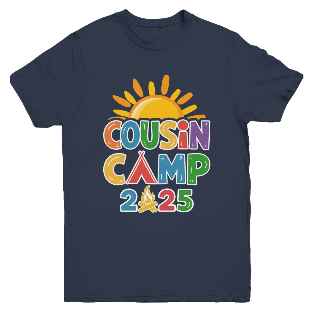 Cousin Camp 2025 Family Vacation Summer Camping Crew Youth Shirt | siriusteestore