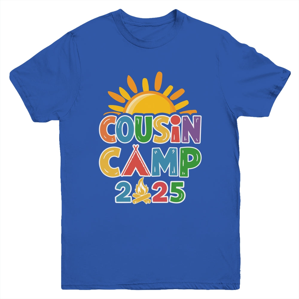Cousin Camp 2025 Family Vacation Summer Camping Crew Youth Shirt | siriusteestore