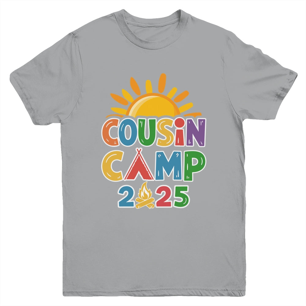 Cousin Camp 2025 Family Vacation Summer Camping Crew Youth Shirt | siriusteestore