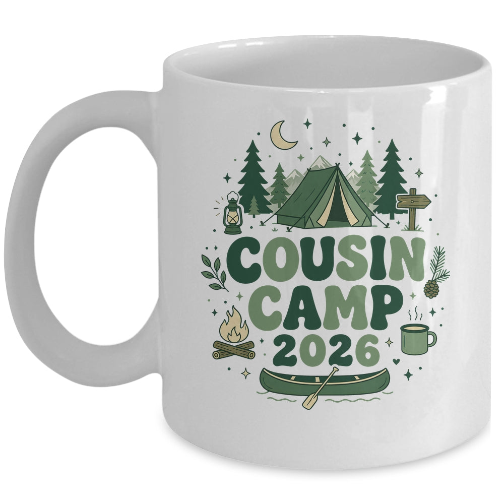Cousin Camp 2026 Family Vacation Summer Camping Boys Kids Mug | siriusteestore
