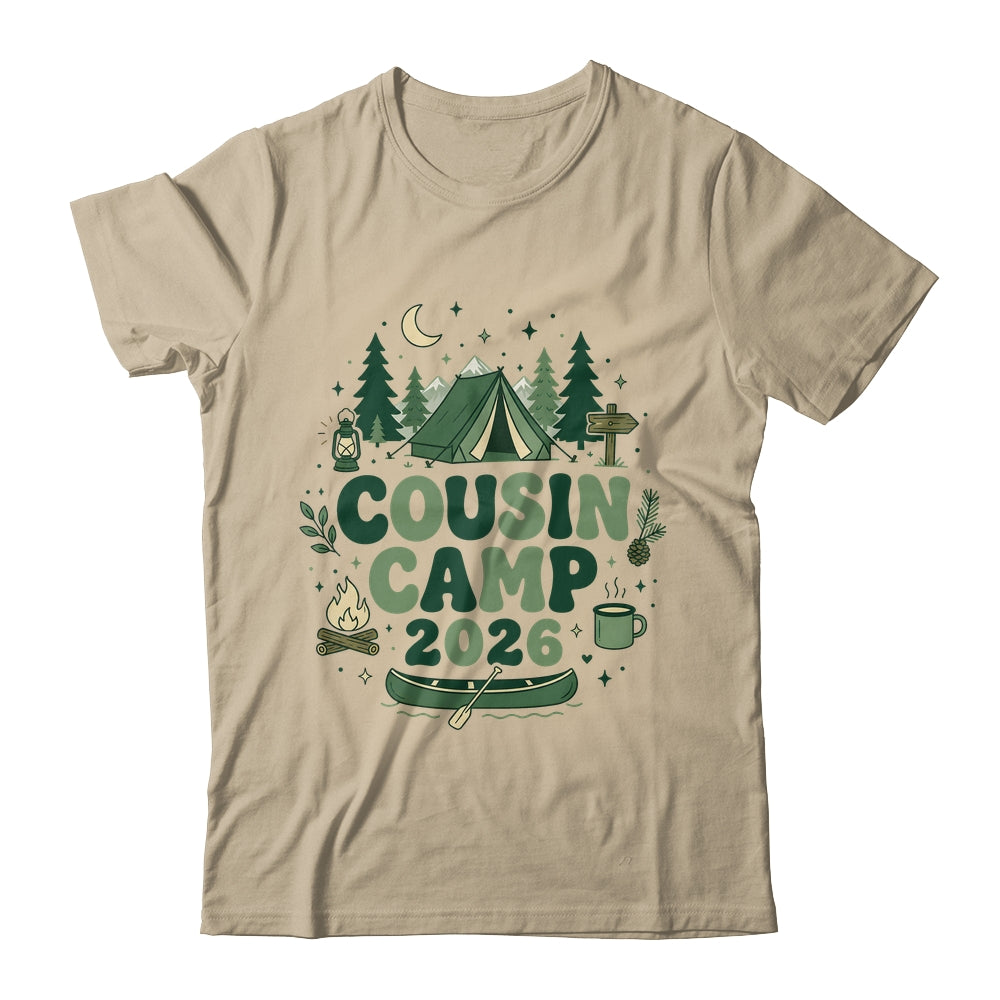 Cousin Camp 2026 Family Vacation Summer Camping Boys Kids Shirt & Tank Top | siriusteestore