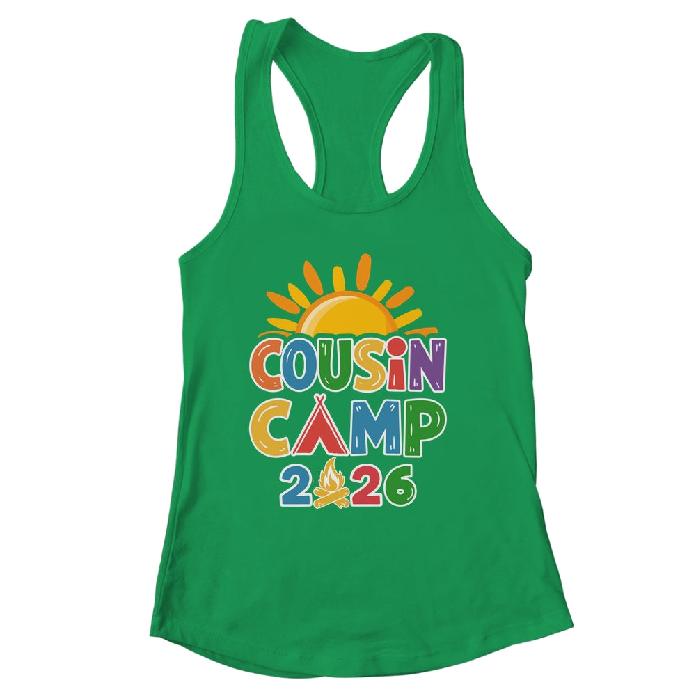 Cousin Camp 2026 Family Vacation Summer Camping Crew Shirt & Tank Top | siriusteestore