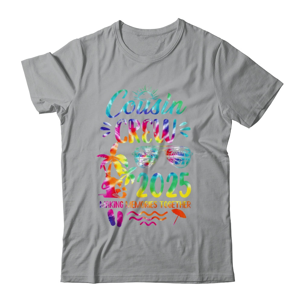 Cousin Crew 2025 Family Reunion Making Memories Tie Dye Shirt & Tank Top | siriusteestore