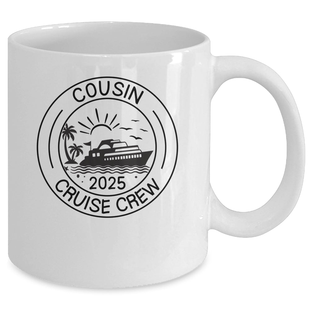 Cousin Crew 2025 Summer Vacation Cruise Cruising Trip Mug | siriusteestore