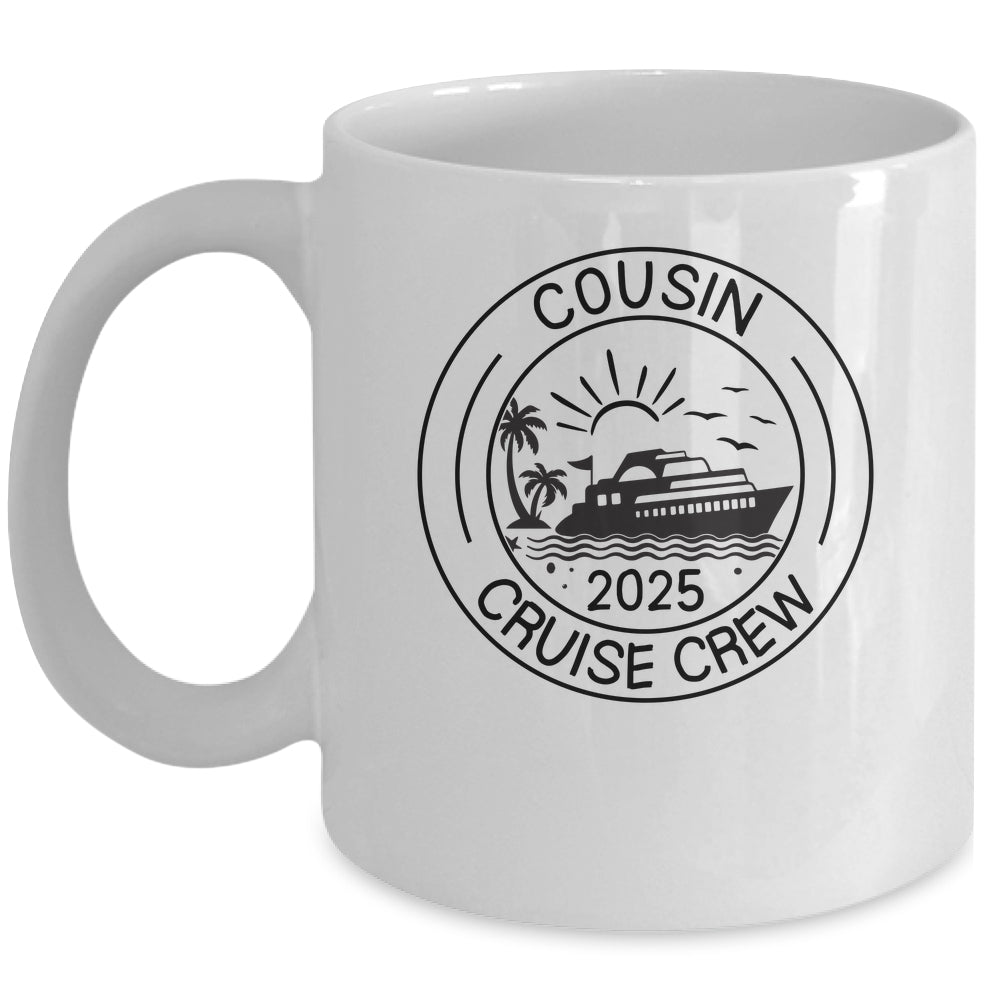 Cousin Crew 2025 Summer Vacation Cruise Cruising Trip Mug | siriusteestore