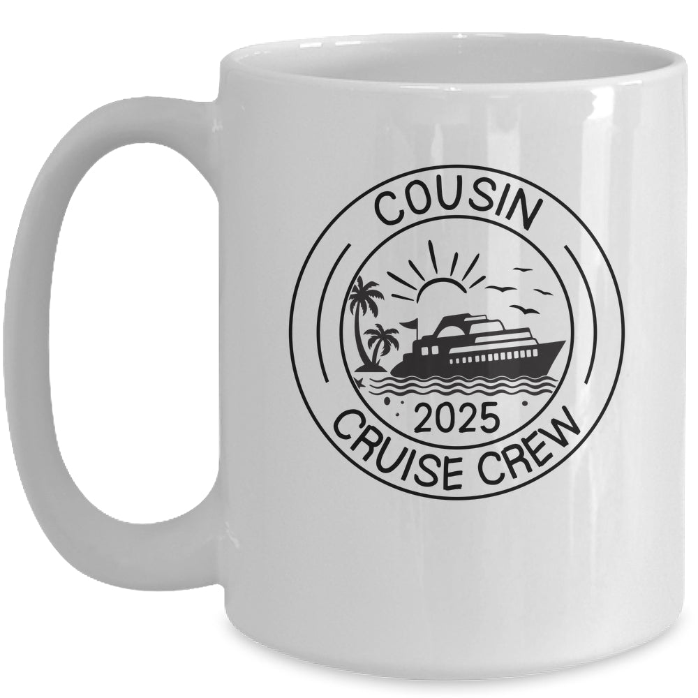 Cousin Crew 2025 Summer Vacation Cruise Cruising Trip Mug | siriusteestore