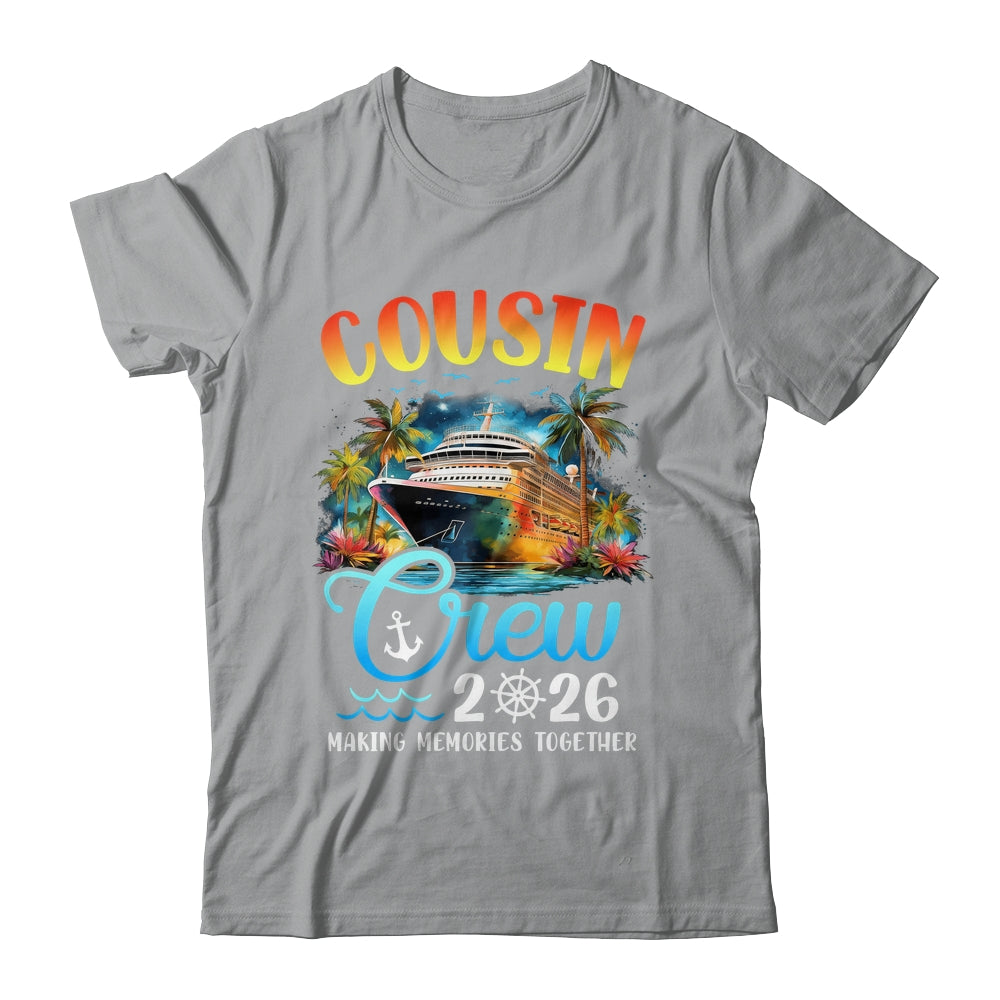 Cousin Crew 2026 Cousin Cruise Group Matching Vacation Party Shirt & Tank Top | siriusteestore