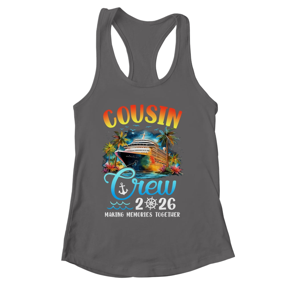 Cousin Crew 2026 Cousin Cruise Group Matching Vacation Party Shirt & Tank Top | siriusteestore