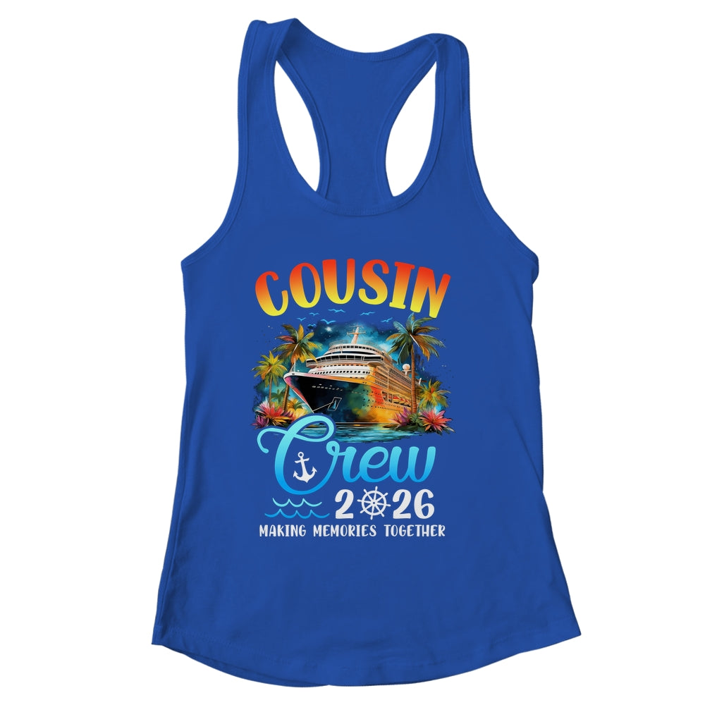 Cousin Crew 2026 Cousin Cruise Group Matching Vacation Party Shirt & Tank Top | siriusteestore