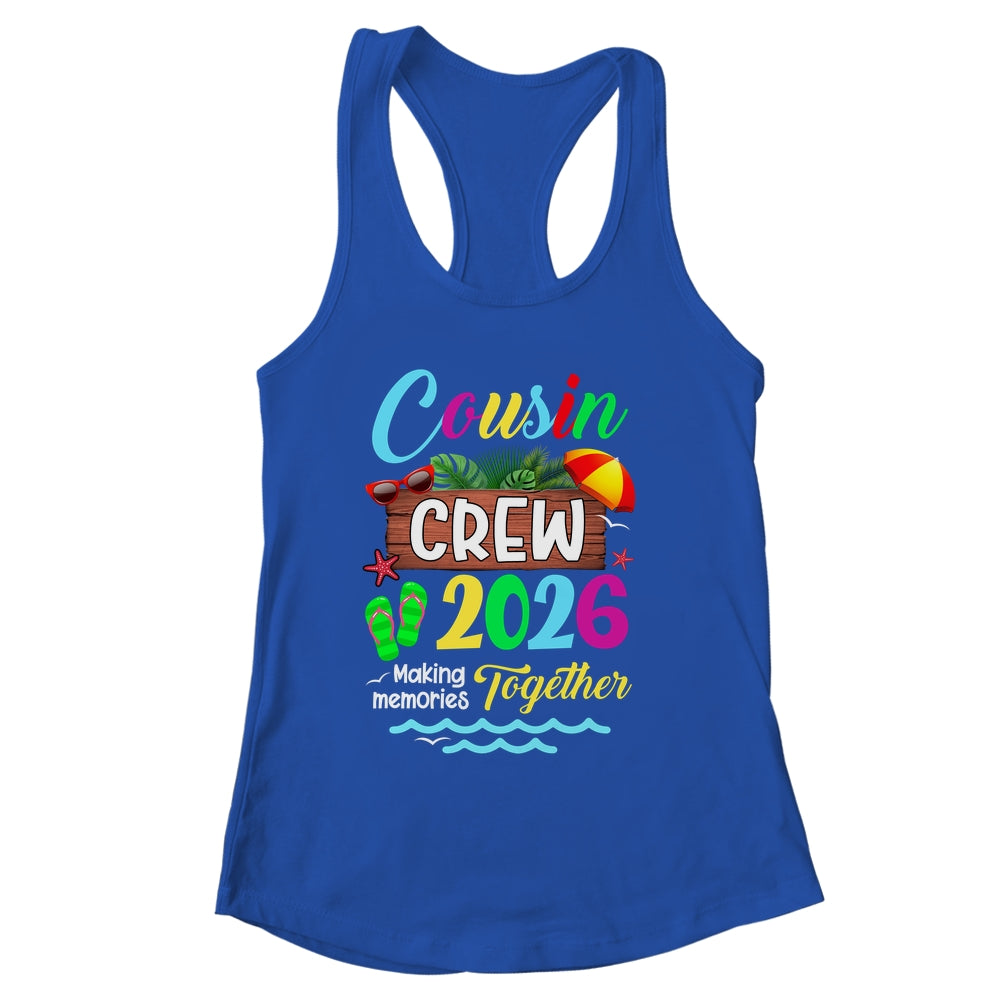 Cousin Crew 2026 Summer Vacation Beach Family Trip Matching Shirt & Tank Top | siriusteestore