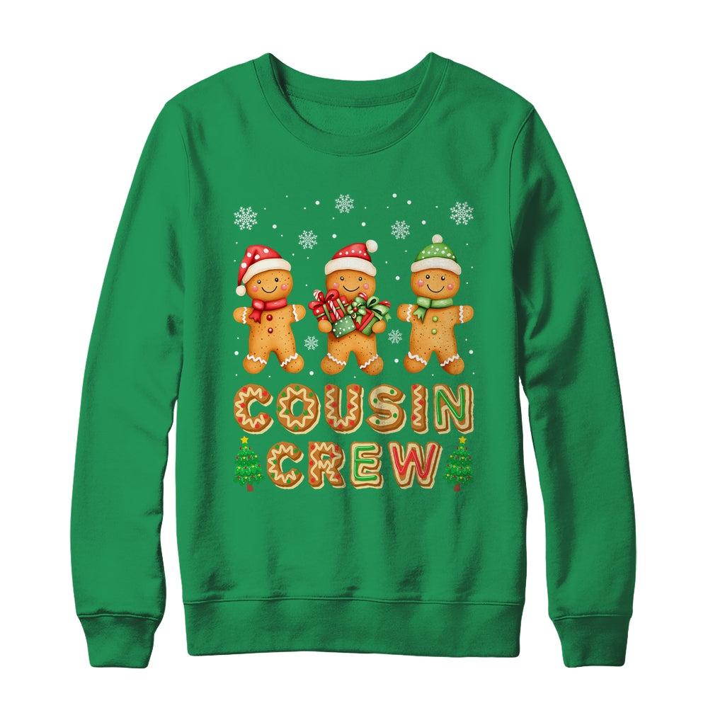 Cousin Crew Christmas Kids Cousins Gingerbread Man Family Shirt & Sweatshirt | siriusteestore