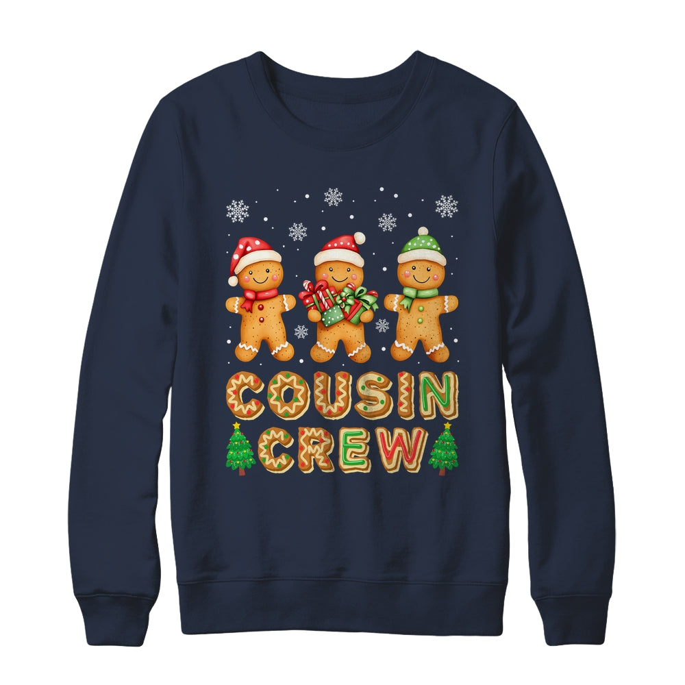 Cousin Crew Christmas Kids Cousins Gingerbread Man Family Shirt & Sweatshirt | siriusteestore