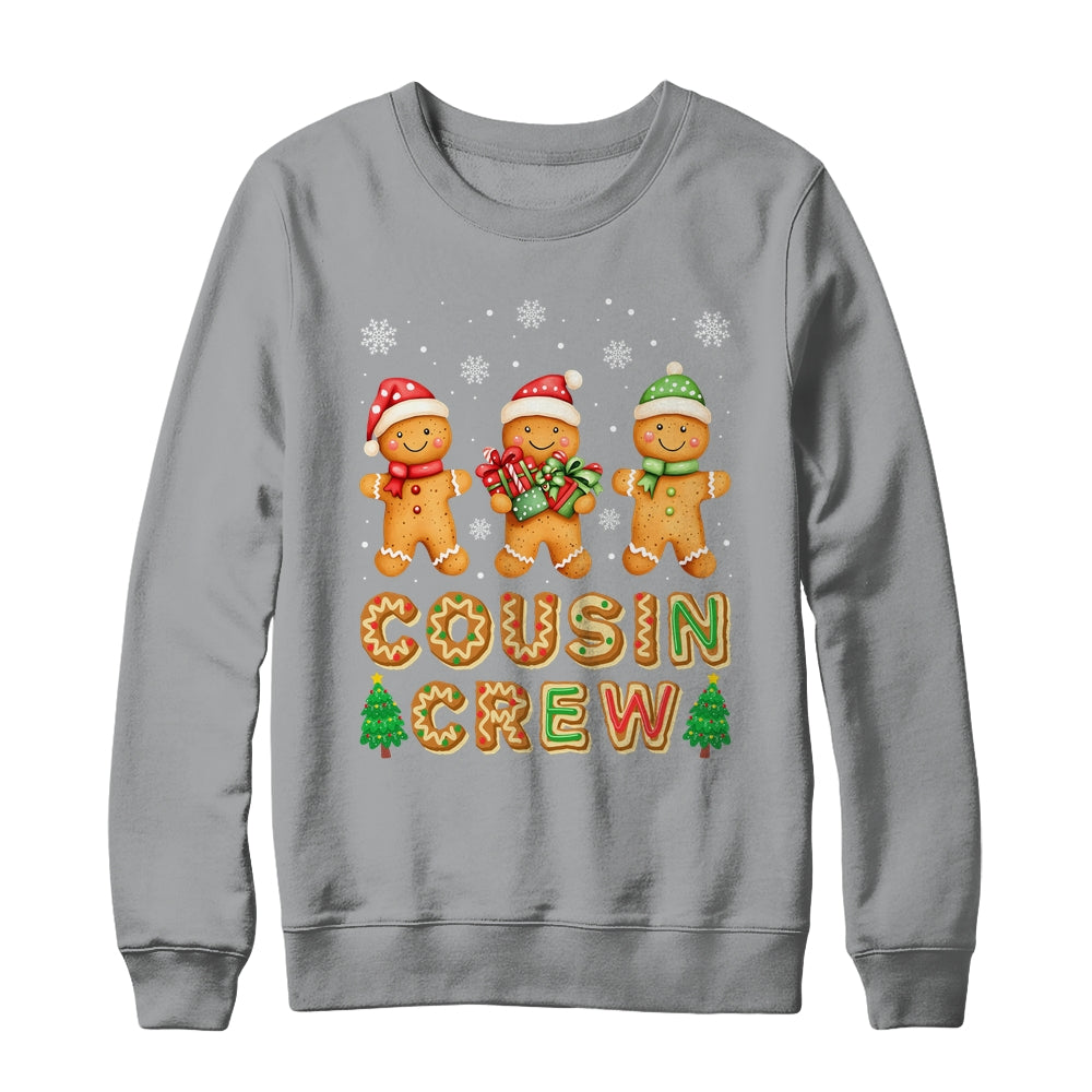 Cousin Crew Christmas Kids Cousins Gingerbread Man Family Shirt & Sweatshirt | siriusteestore