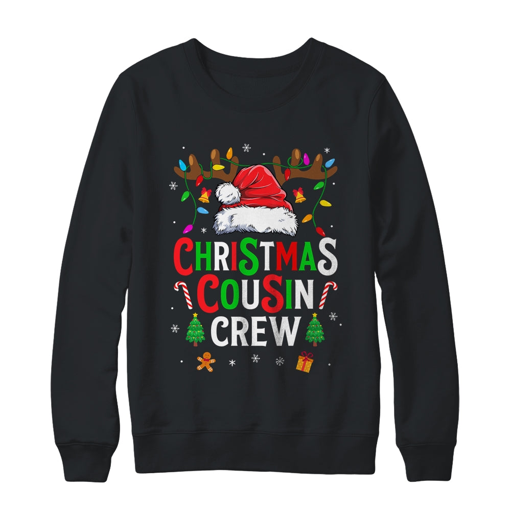 Cousin Crew Christmas Santa Squad Reindeer Party Boys Girls Shirt & Sweatshirt | siriusteestore