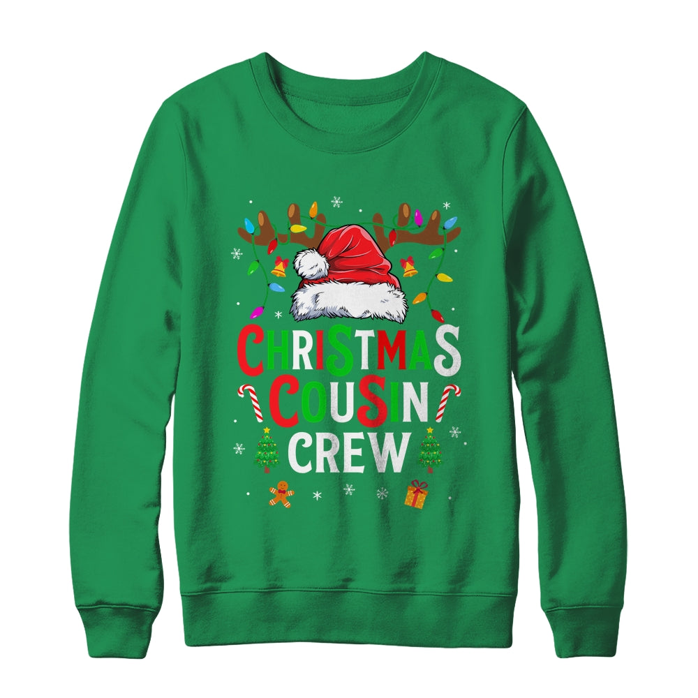 Cousin Crew Christmas Santa Squad Reindeer Party Boys Girls Shirt & Sweatshirt | siriusteestore