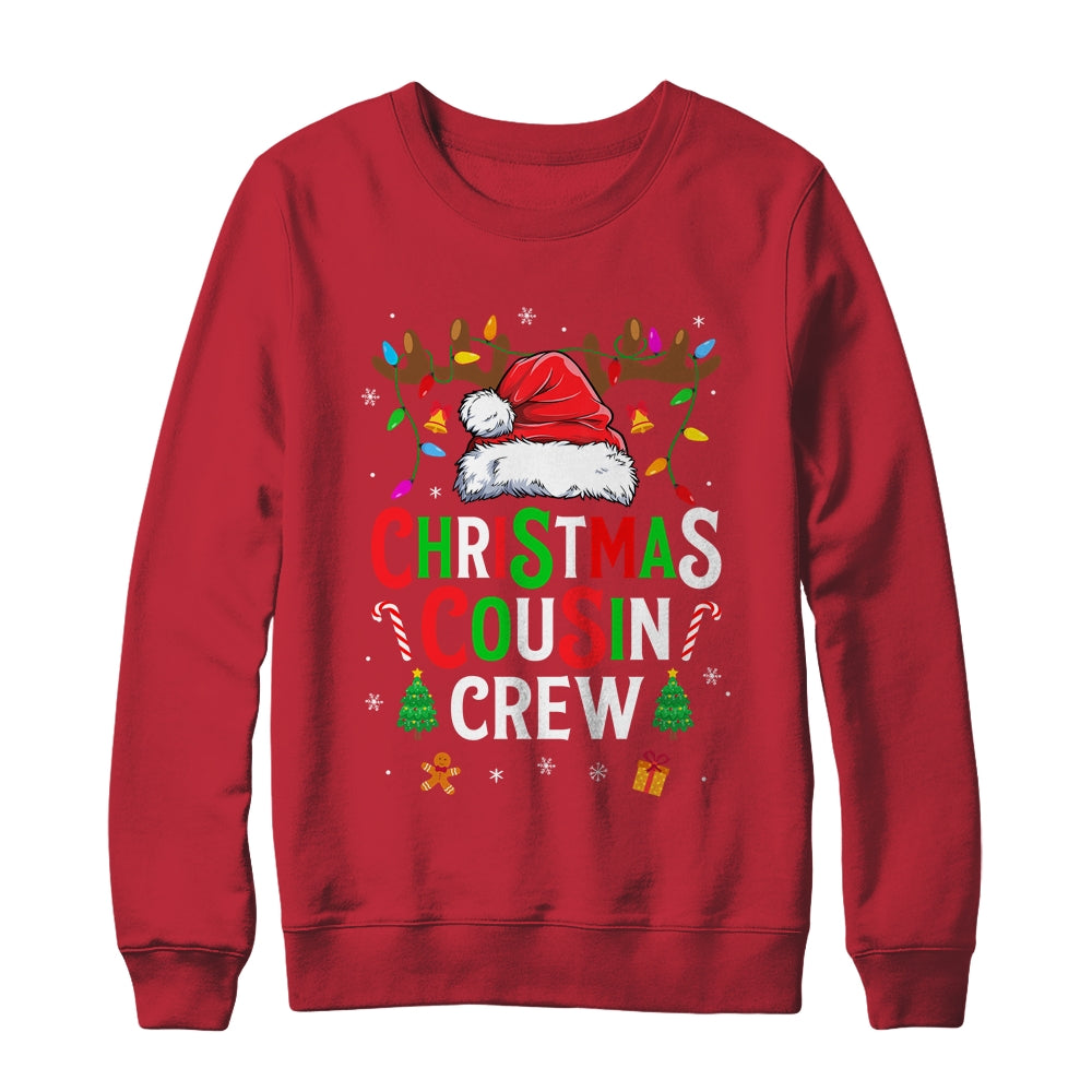 Cousin Crew Christmas Santa Squad Reindeer Party Boys Girls Shirt & Sweatshirt | siriusteestore