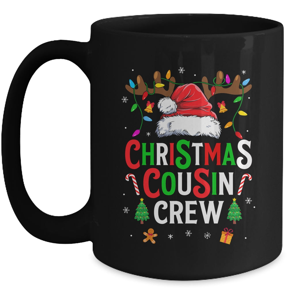 Cousin Crew Christmas Santa Squad Reindeer Party Boys Girls Mug | siriusteestore